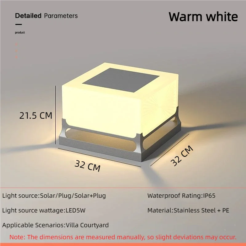 Détail de la lampe solaire cube étanche