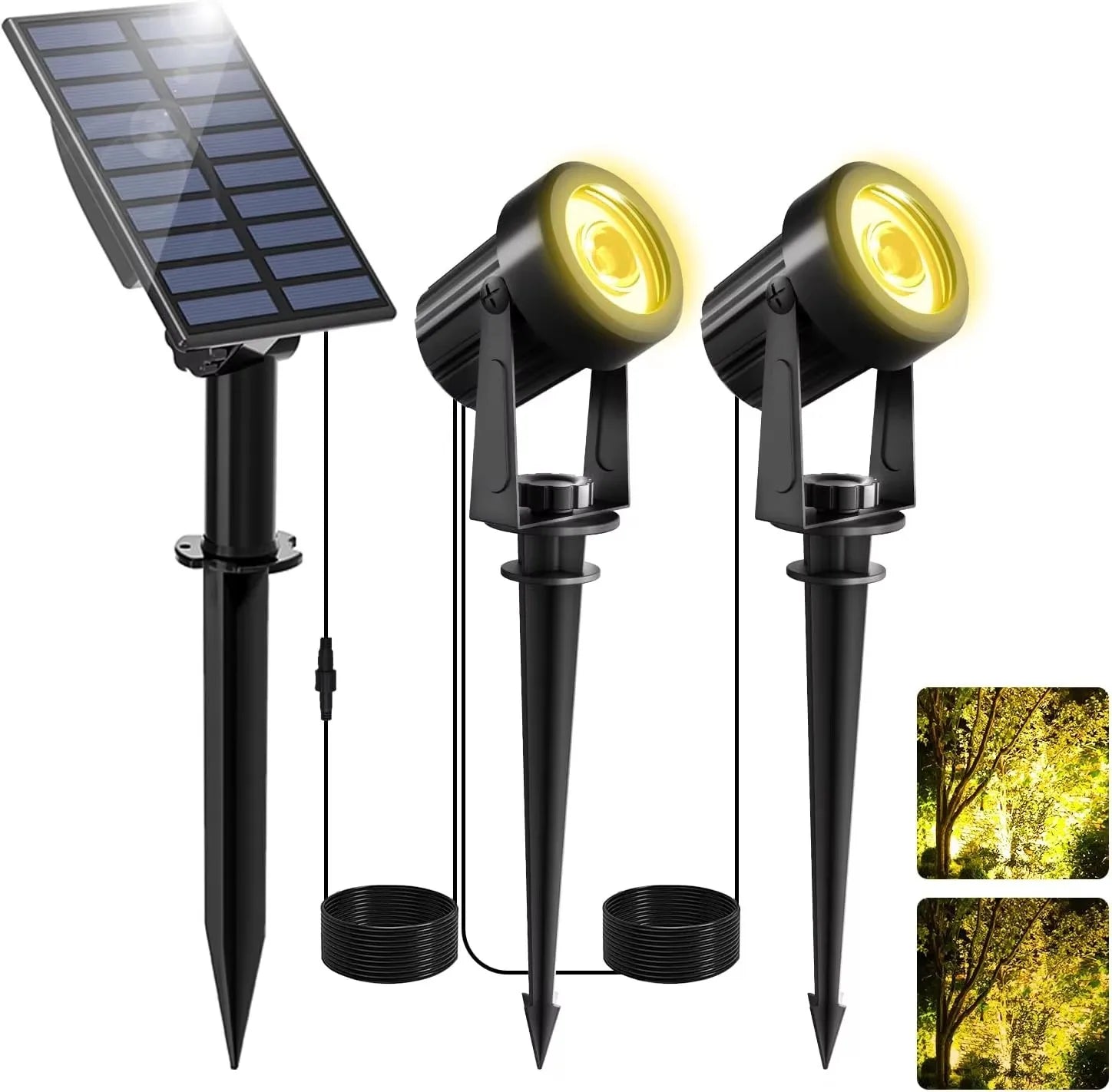 Projecteur Solaire LED Étanche IP65 Arbre Jardin Paysage