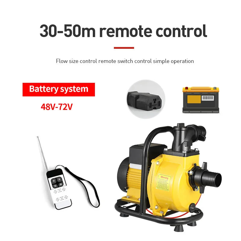Pompe Solaire à Fréquence Variable 24V 48V 72V Haute Pression