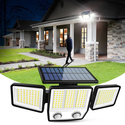 Lampe solaire 3000lm avec détecteur de mouvement
