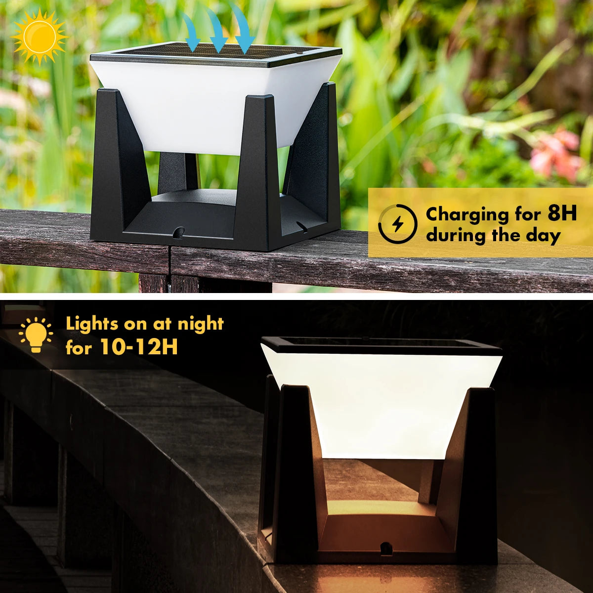 Lampe Solaire Extérieure LED Design Moderne IP65 Étanche