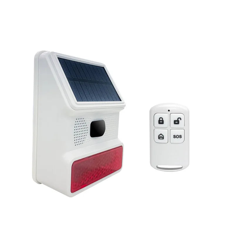 Alarme Solaire Sans Fil Sirène et Détecteur Porte-Fenêtre