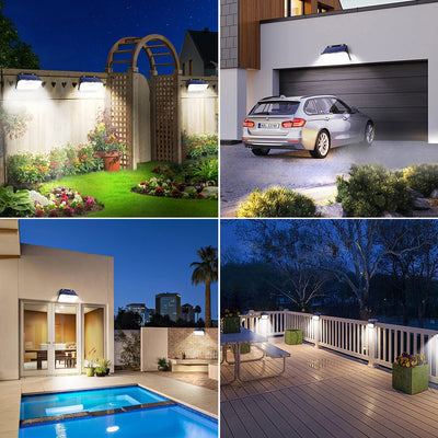Applique Murale Solaire Détecteur Mouvement IP67 Jardin Sécurité – étanche IP67, résistante aux intempéries