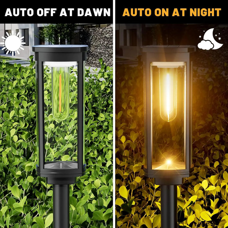 Lampes solaires LED étanches pour allée de jardin