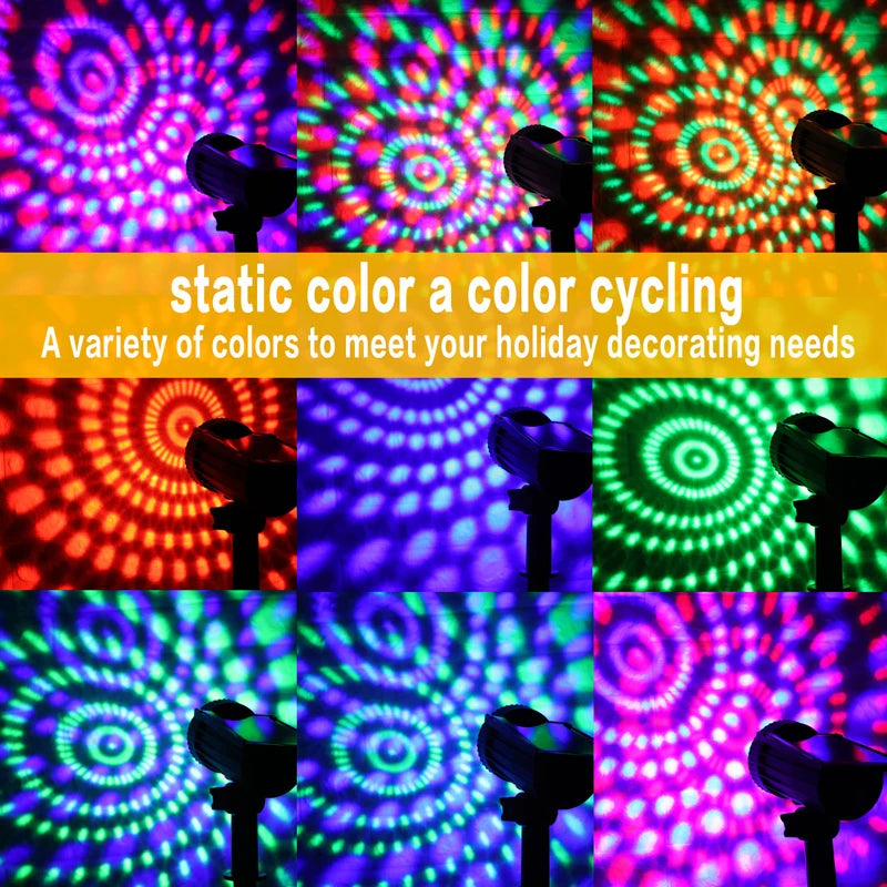 Projecteur solaire extérieur RGB effet ciel étoilé