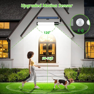 Applique solaire murale double tête 316 LED