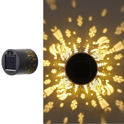 Applique Solaire Bonhomme de Neige LED Étanche pour Clôture