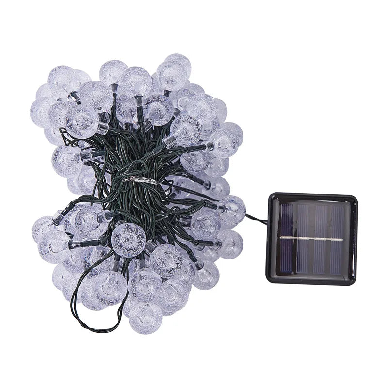 Guirlande Solaire Boules à Bulles Étanche Noël et Terrasse