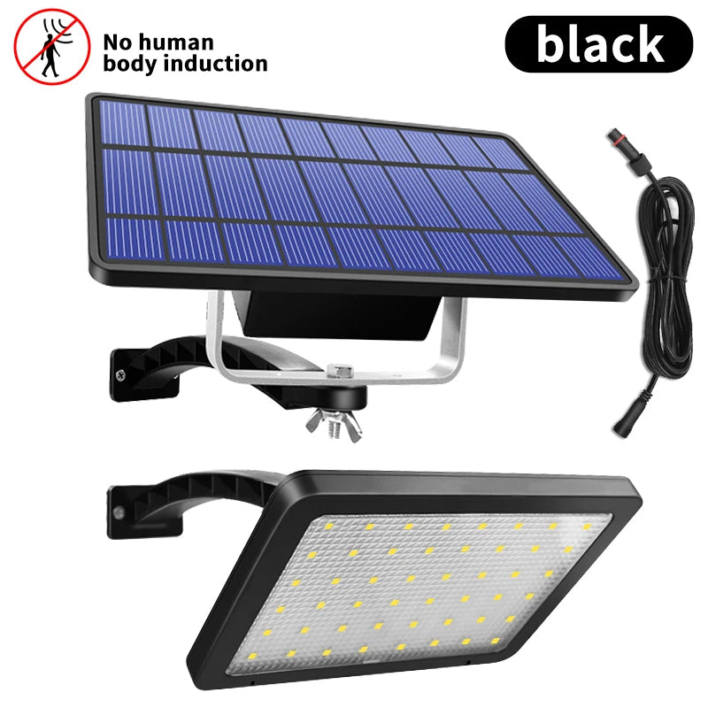 Lampe Solaire 48 LED Étanche Rue Jardin Mur Angle Large – 48 LED haute luminosité la nuit