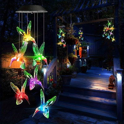 Lampe Solaire Colibri Décorative pour Extérieur