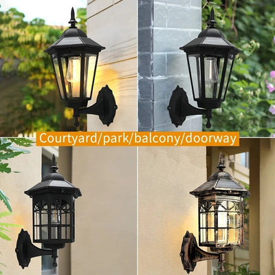 Lampe Solaire Paysage Rétro Filament Tungstène Extérieure Jardin