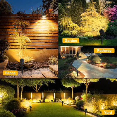 Projecteur Solaire Arbre LED 3000K Étanche IP65 Jardin