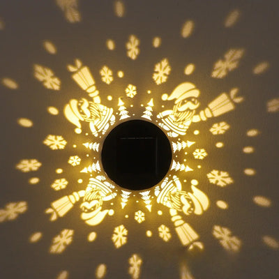 Applique Solaire Bonhomme de Neige LED Étanche pour Clôture