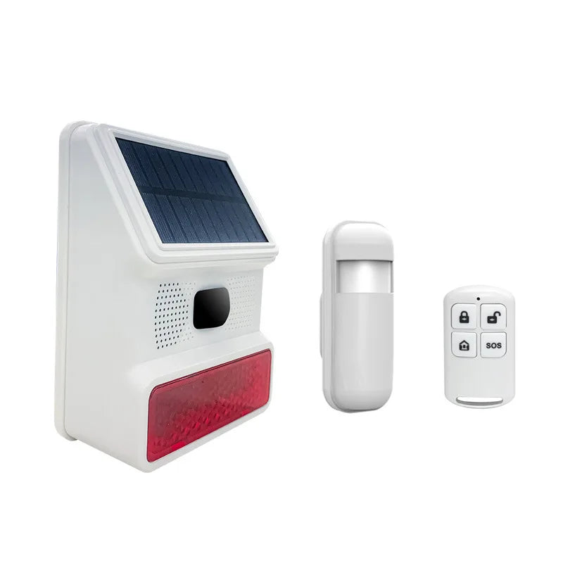 Alarme Solaire Sans Fil Sirène et Détecteur Porte-Fenêtre