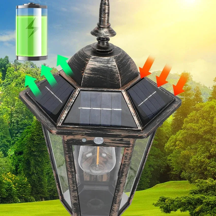 Lampe Solaire Paysage Rétro Filament Tungstène Extérieure Jardin
