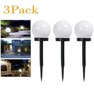 Ampoule Solaire LED Extérieure Étanche Lampe Boule Jardin Cour