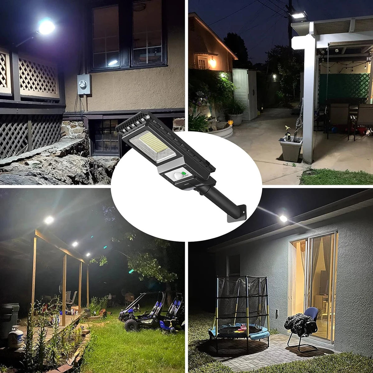 Applique Murale Solaire Détecteur Mouvement Imperméable Jardin Clôture