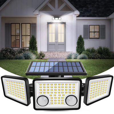 Lampe solaire à détecteur de mouvement 270° pour jardin