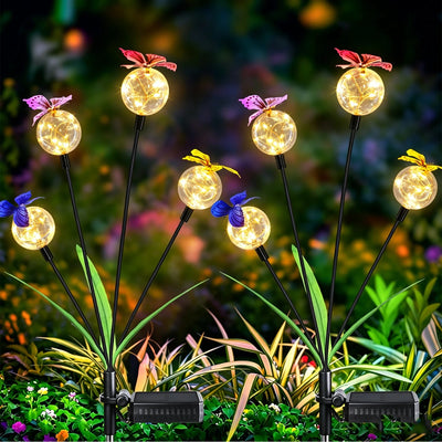 Lampe Solaire Luciole LED Étanche Décoration Jardin Pelouse