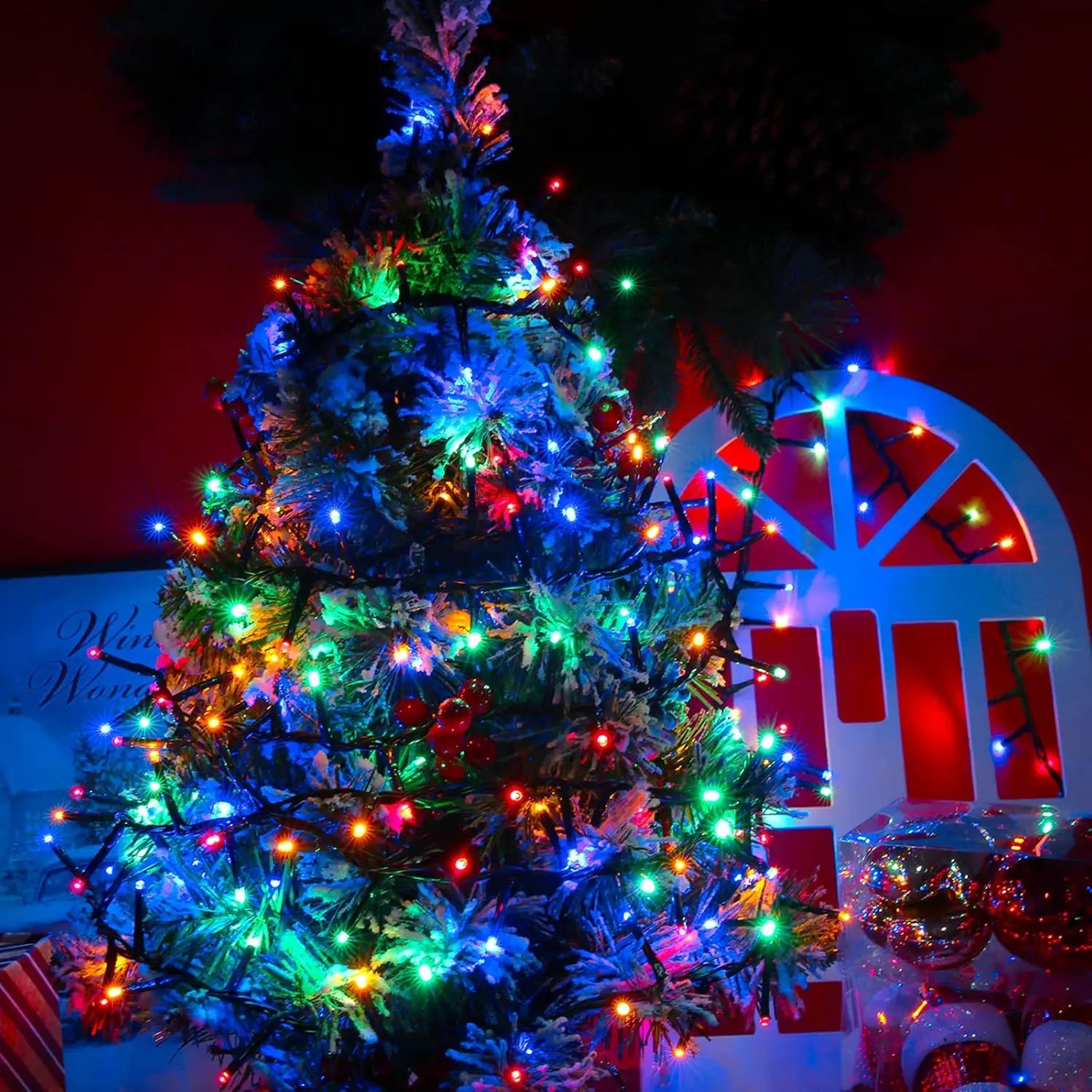 Guirlande Solaire LED Étoilée Étanche pour Fête et Noël