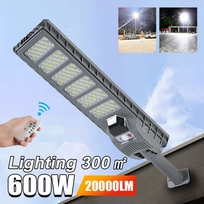 Lampe Solaire Murale LED 600W Détecteur Mouvement Étanche