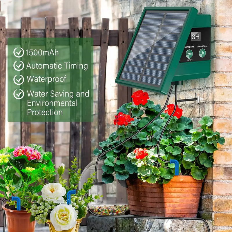 Irrigation Solaire Goutte à Goutte Jardin et Balcon