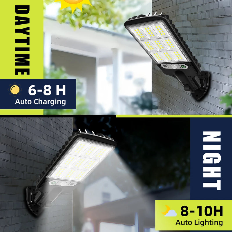 Applique solaire murale LED avec détecteur de mouvement IP65