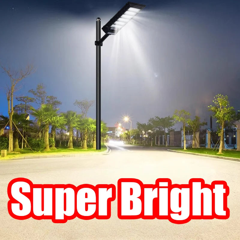 Lampe solaire murale ultra lumineuse 360 LED avec capteur de mouvement pour jardin