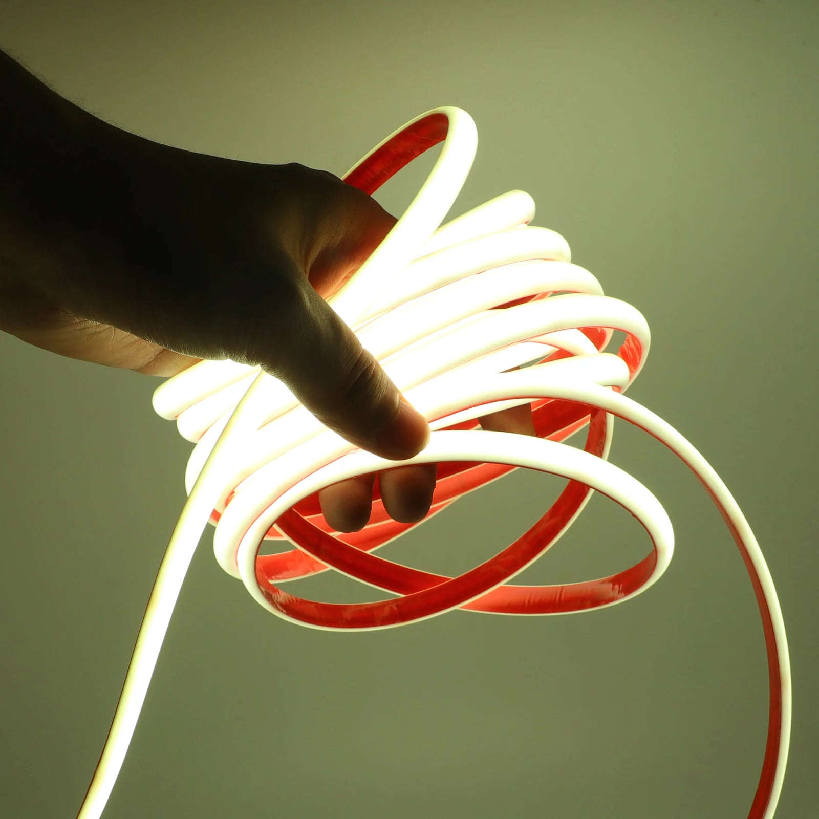 Ruban LED Solaire Néon COB Dimmable Étanche IP68 Extérieur