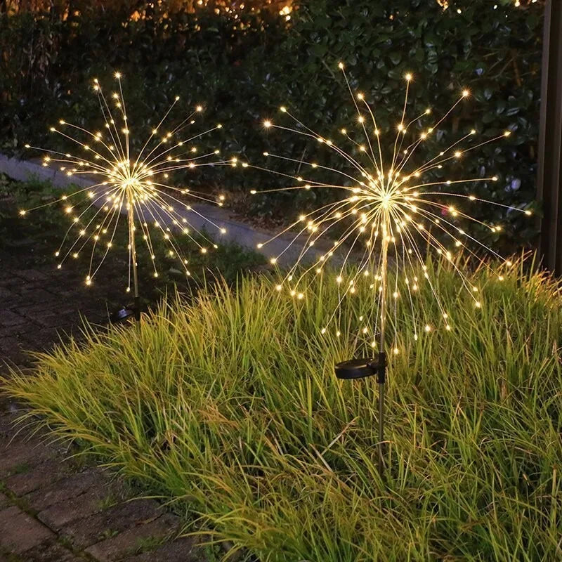 Piquet Solaire Pissenlit à Effet Feu d'Artifice