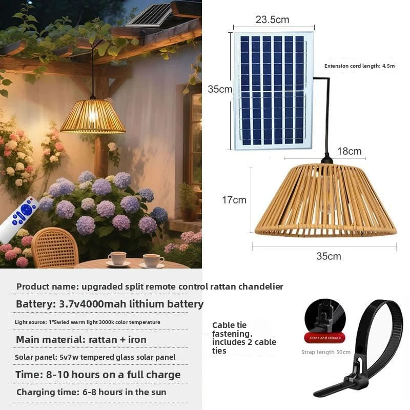 Lampe Solaire Suspendue Décorative pour Jardin – suspendue au jardin la nuit