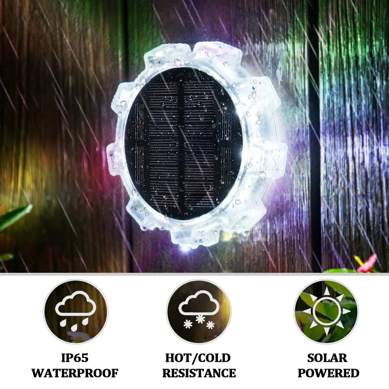 Spot solaire à planter RGB pour jardin