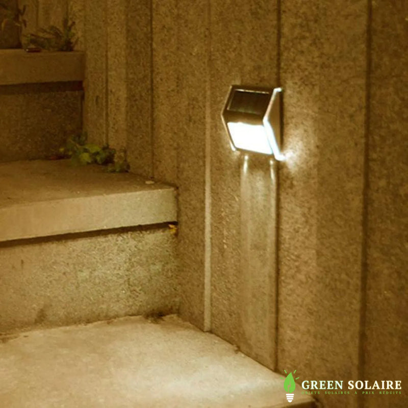 ÉCLAIRAGE MARCHE ESCALIER EXTÉRIEUR SOLAIRE