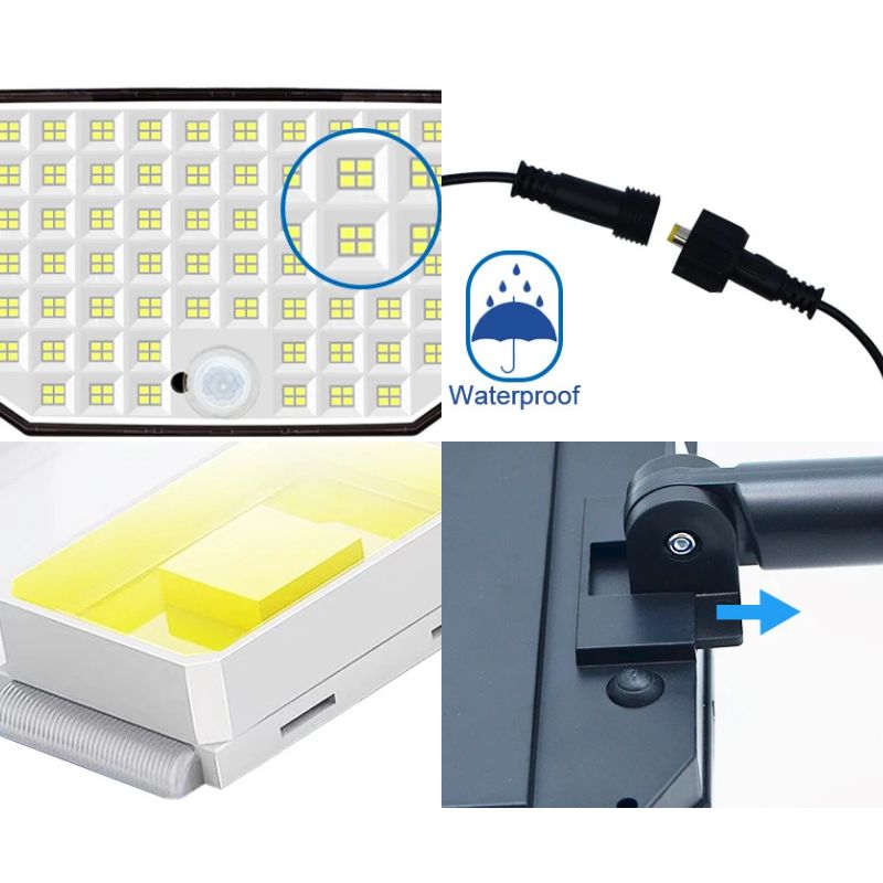 Lampe solaire LED puissante éclairant un jardin
