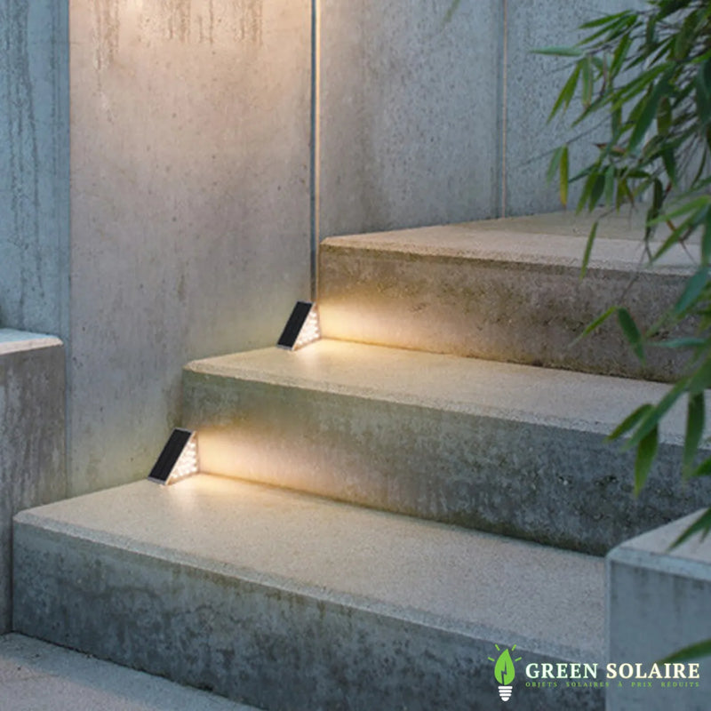 Lampe solaire marche escalier extérieur