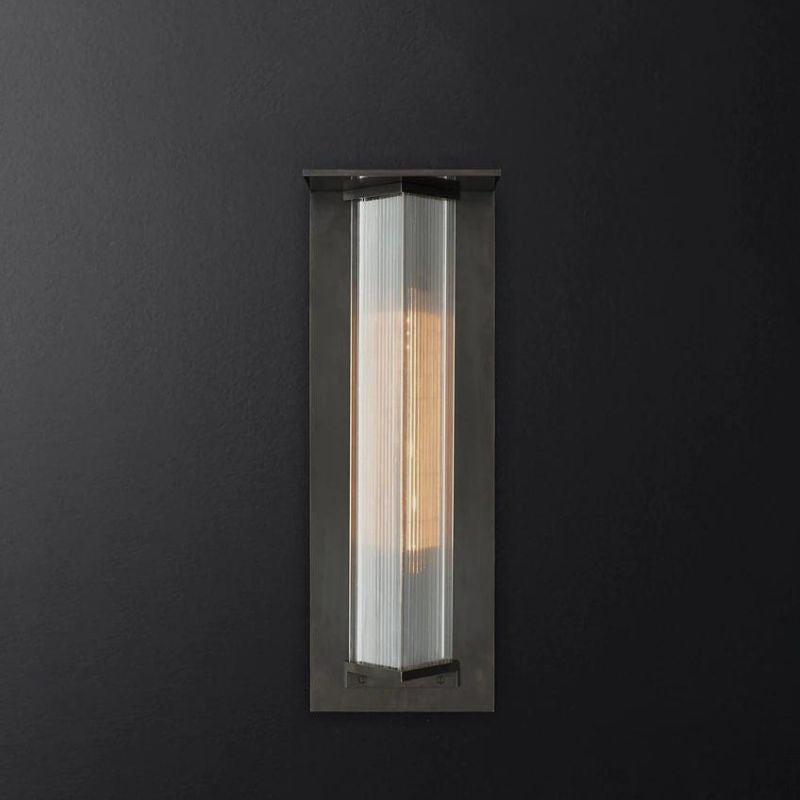 Applique solaire murale aluminium extérieur