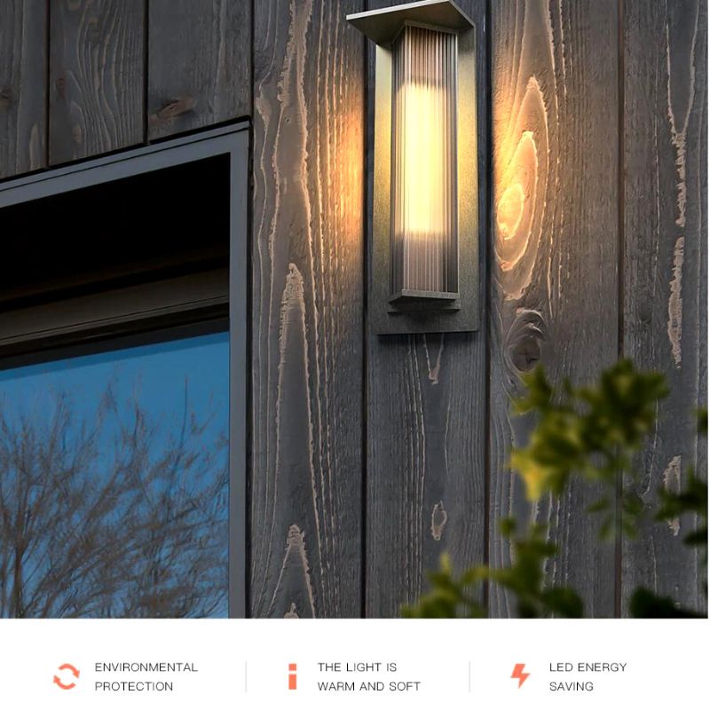 Applique solaire luxe pour façade