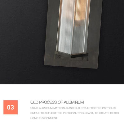 Applique solaire aluminium design moderne
