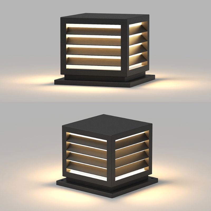 Lampe solaire cube taille 25 cm
