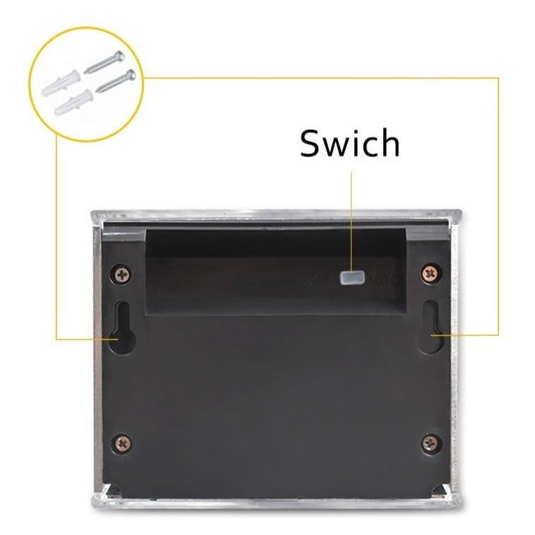 Applique solaire inox LED pour entrée de maison