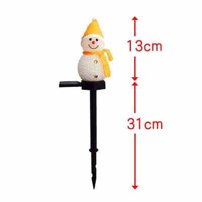 Bonhomme de neige solaire LED terrasse