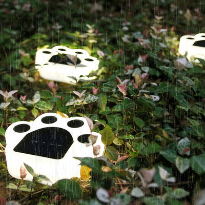 Lot de lampes solaires patte d'ours pour allée