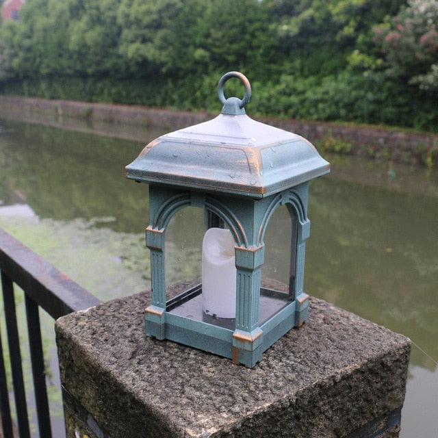 Lanterne solaire vintage étanche pour le jardin