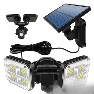 Projecteur Solaire Double Orientable Extérieur LED