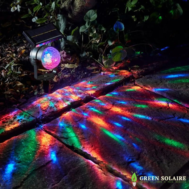 Spot Solaire de Jardin Décoration LED Multicolore