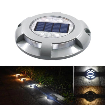 Spot Solaire Encastrable Extérieur Rond LED Terrasse