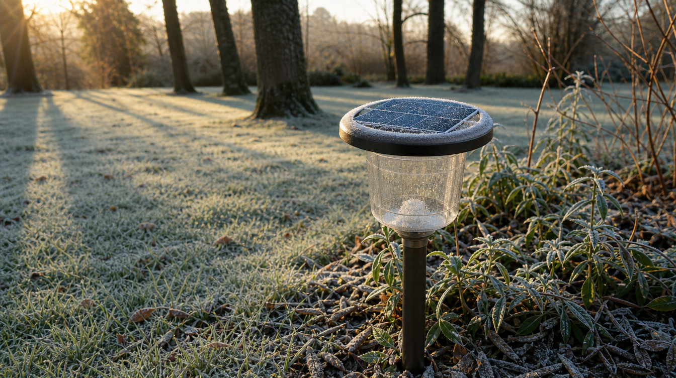 Autonomie d'une lampe solaire en hiver selon la région et la saison en France