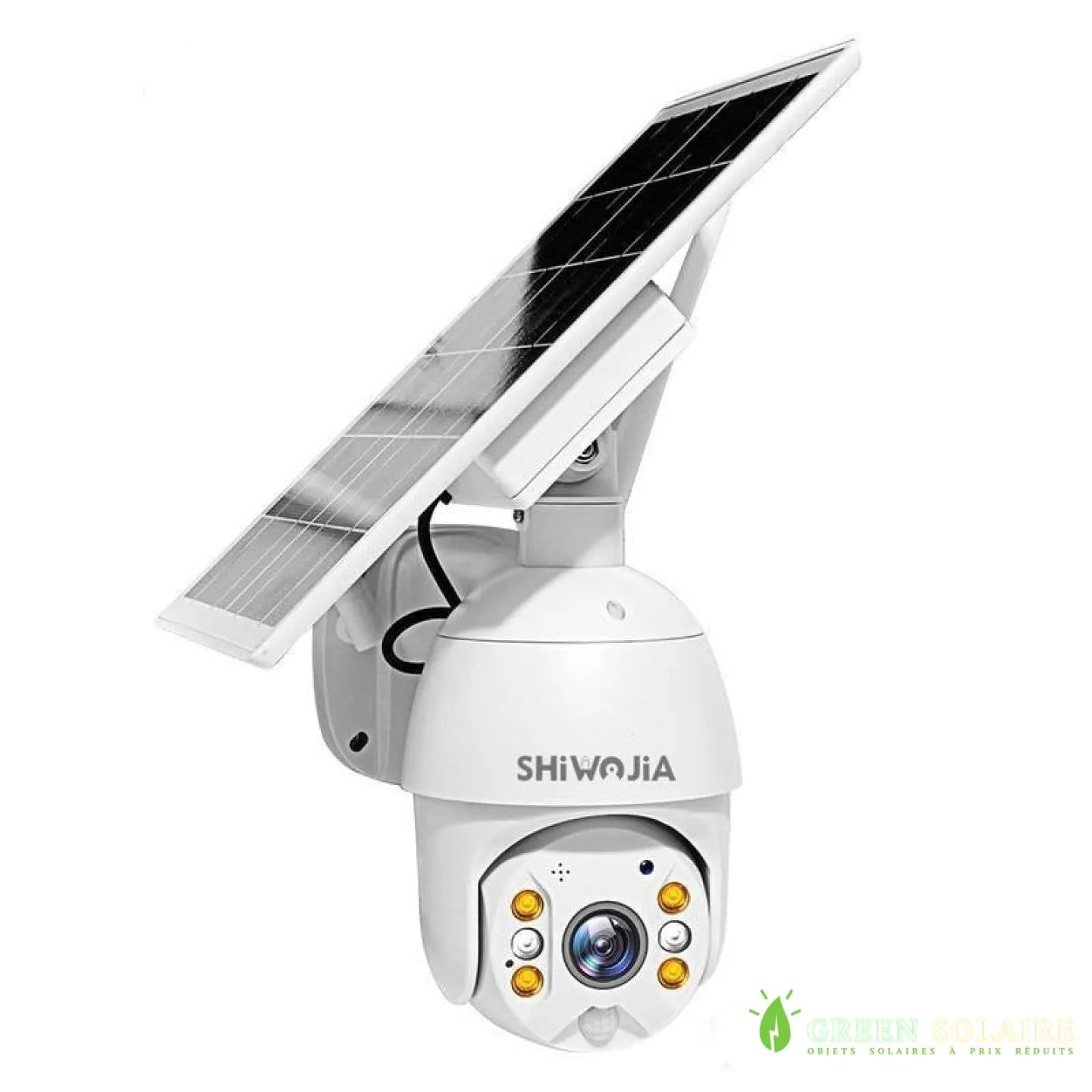 Meilleure caméra solaire de surveillance sans fil 360° extérieur autonome