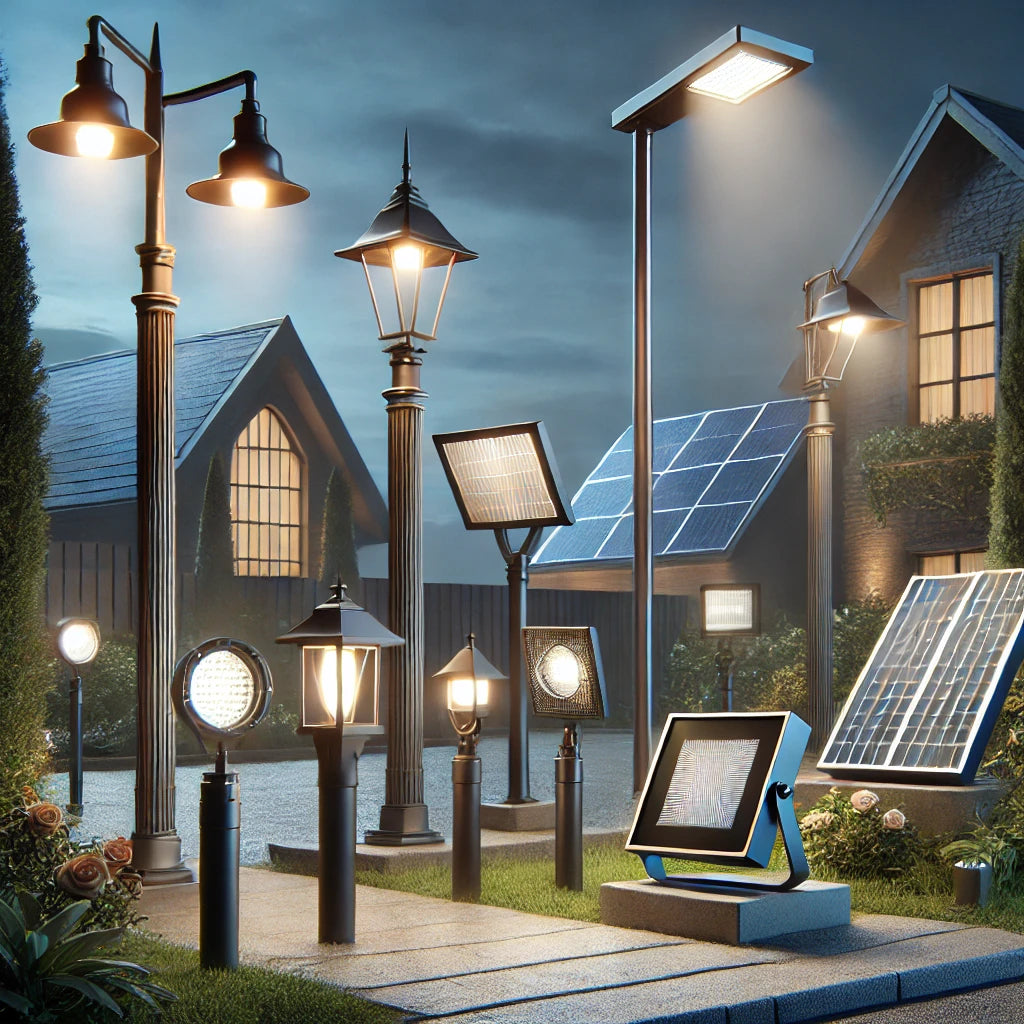 LAMPADAIRE & PROJECTEUR SOLAIRE