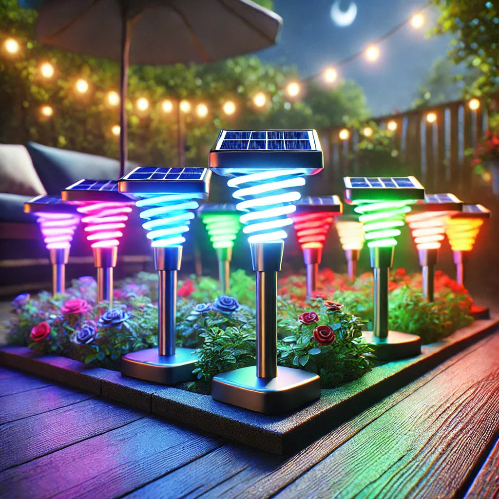 LAMPE SOLAIRE COULEUR CHANGEANTE